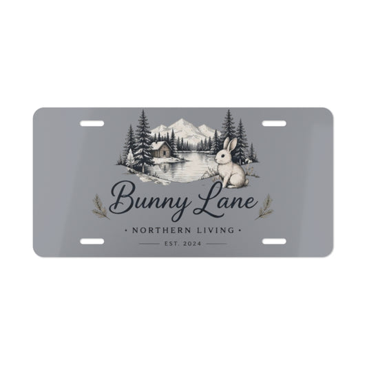 Vanity Plate - 'Bunny Lane' Rustic Cabin License Plate | Northern Living Decorative Front Plate